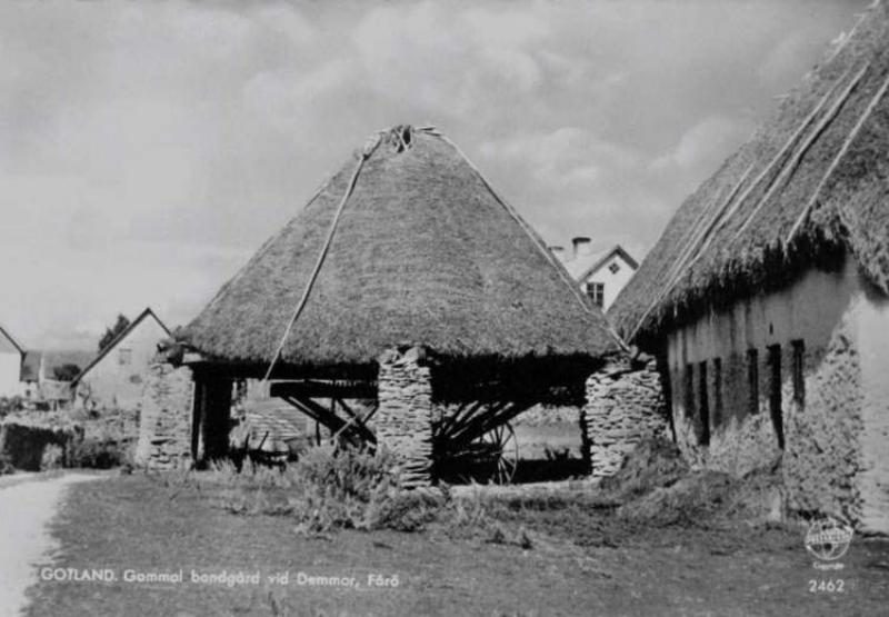 Gammal bondgård vid Demmor, Fårö