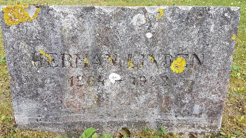 Gravsten Herman Lindén